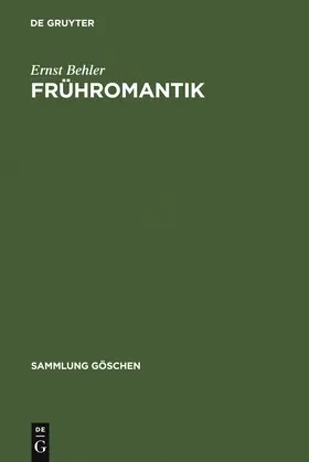 Behler |  Frühromantik | Buch |  Sack Fachmedien