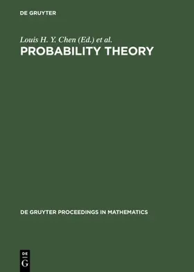 Chen / Jiann-Hua / Choi |  Probability Theory | Buch |  Sack Fachmedien