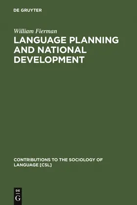 Fierman |  Language Planning and National Development | Buch |  Sack Fachmedien