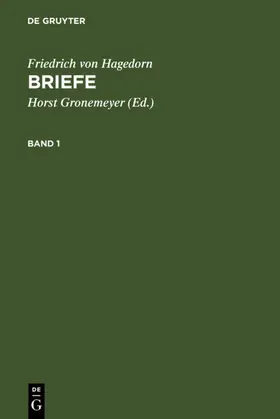 Hagedorn / Gronemeyer |  Briefe | Buch |  Sack Fachmedien