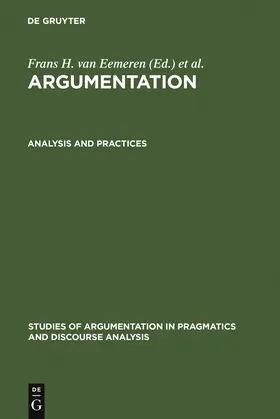 Eemeren / Willard / Grootendorst |  Analysis and Practices | Buch |  Sack Fachmedien