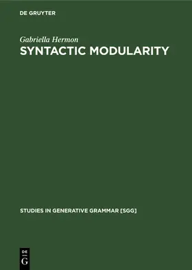 Hermon |  Syntactic Modularity | Buch |  Sack Fachmedien