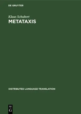 Schubert |  Metataxis | Buch |  Sack Fachmedien