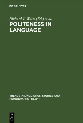 Watts / Ehlich / Ide |  Politeness in Language | Buch |  Sack Fachmedien