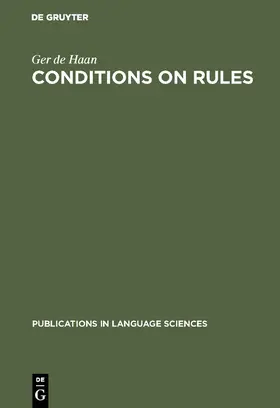 Haan |  Conditions on Rules | Buch |  Sack Fachmedien