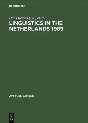 Kemenade / Bennis |  Linguistics in the Netherlands 1989 | Buch |  Sack Fachmedien