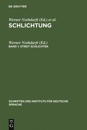 Nothdurft |  Streit schlichten | Buch |  Sack Fachmedien