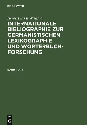 Wiegand |  A-H | Buch |  Sack Fachmedien