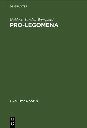Wyngaerd |  PRO-legomena | Buch |  Sack Fachmedien