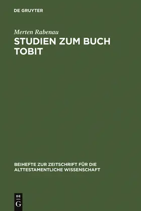 Rabenau | Studien zum Buch Tobit | Buch | 978-3-11-014125-2 | sack.de