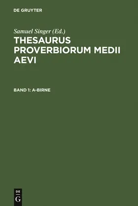 Singer |  A-Birne | Buch |  Sack Fachmedien