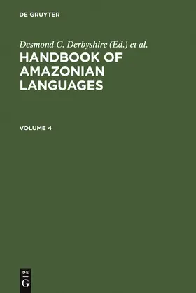 Pullum / Derbyshire |  HANDBOOK AMAZONIAN LANGUAGES | Buch |  Sack Fachmedien