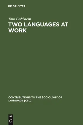 Goldstein | Two Languages at Work | Buch | 978-3-11-015058-2 | sack.de