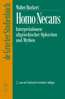 Burkert |  Homo Necans | Buch |  Sack Fachmedien