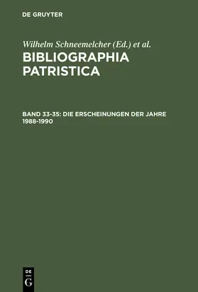 Schäferdiek / Schneemelcher |  Die Erscheinungen der Jahre 1988-1990 | Buch |  Sack Fachmedien