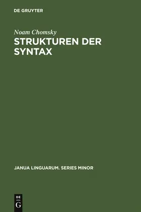 Chomsky |  Strukturen der Syntax | Buch |  Sack Fachmedien