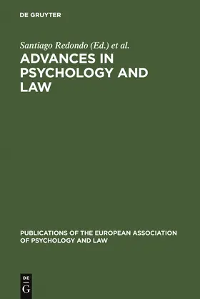 Redondo / Barberet / Garrido |  Advances in Psychology and Law | Buch |  Sack Fachmedien