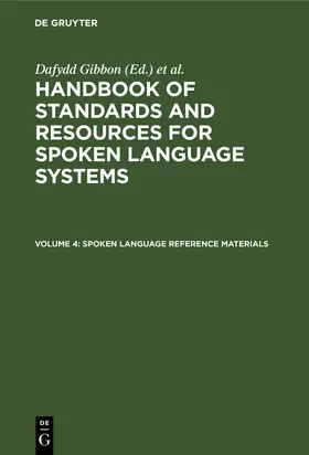 Gibbon / Winski / Moore |  Spoken Language Reference Materials | Buch |  Sack Fachmedien