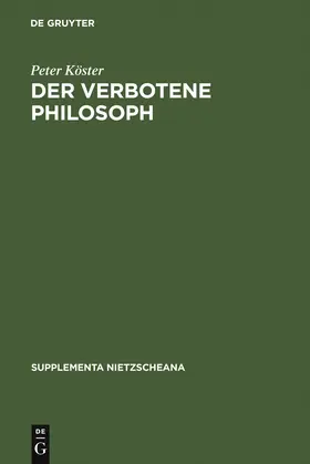 Köster | Der verbotene Philosoph | Buch | 978-3-11-016195-3 | www2.sack.de