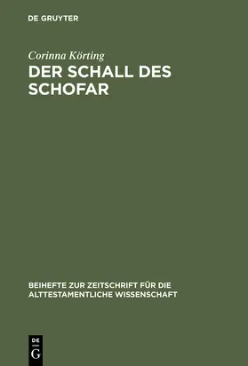Körting |  Der Schall des Schofar | Buch |  Sack Fachmedien