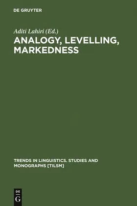 Lahiri |  Analogy, Levelling, Markedness | Buch |  Sack Fachmedien