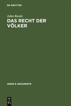 Rawls |  Das Recht der Völker | Buch |  Sack Fachmedien