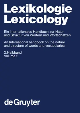 Cruse / Lutzeier / Hundsnurscher |  Lexikologie / Lexicology. 2. Halbband | Buch |  Sack Fachmedien