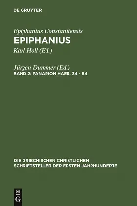 Dummer |  Panarion haer. 34-64 | Buch |  Sack Fachmedien