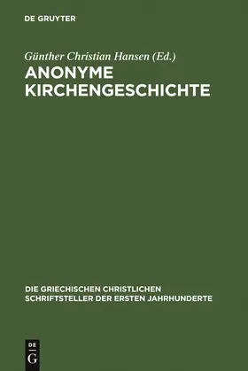 Hansen |  Anonyme Kirchengeschichte | Buch |  Sack Fachmedien