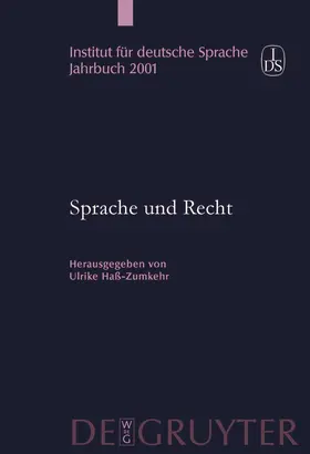 Haß-Zumkehr |  Sprache und Recht | Buch |  Sack Fachmedien