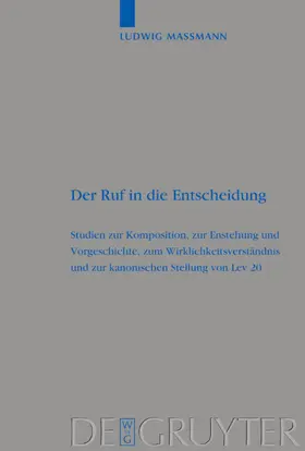 Massmann |  Der Ruf in die Entscheidung | Buch |  Sack Fachmedien