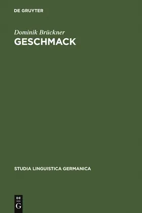 Brückner |  Geschmack | Buch |  Sack Fachmedien
