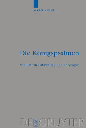 Saur |  Die Königspsalmen | Buch |  Sack Fachmedien