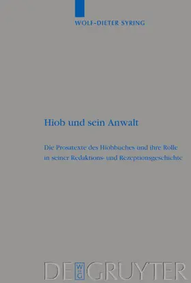 Syring |  Hiob und sein Anwalt | Buch |  Sack Fachmedien