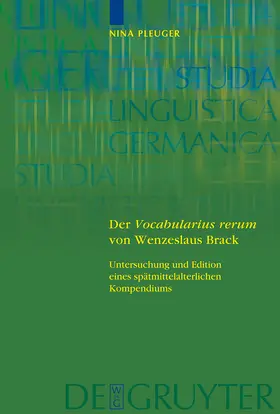 Pleuger |  Der 'Vocabularius rerum' von Wenzeslaus Brack | Buch |  Sack Fachmedien