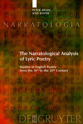 Hühn / Kiefer |  The Narratological Analysis of Lyric Poetry | Buch |  Sack Fachmedien