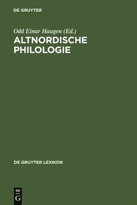 Haugen |  Altnordische Philologie | Buch |  Sack Fachmedien