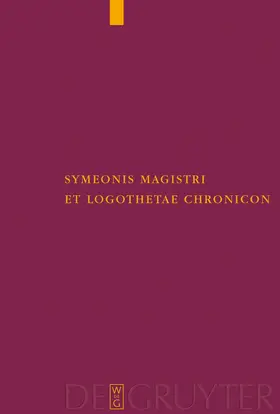 Wahlgren |  Symeonis Magistri et Logothetae Chronicon | Buch |  Sack Fachmedien