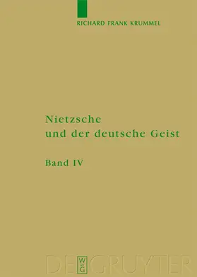 Krummel |  Ausbreitung und Wirkung des Nietzscheschen Werkes im deutschen Sprachraum bis zum Ende des Zweiten Weltkrieges | Buch |  Sack Fachmedien