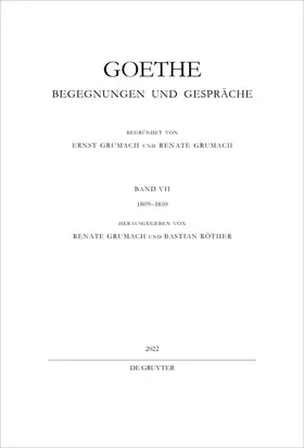 Grumach / Röther / Goethe |  1809–1810 | Buch |  Sack Fachmedien