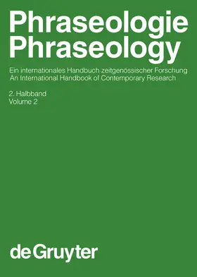 Burger / Norrick / Dobrovol'skij |  Phraseologie / Phraseology. Volume 2 | Buch |  Sack Fachmedien