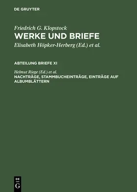 Riege / Schmidt |  Werke und Briefe | Buch |  Sack Fachmedien