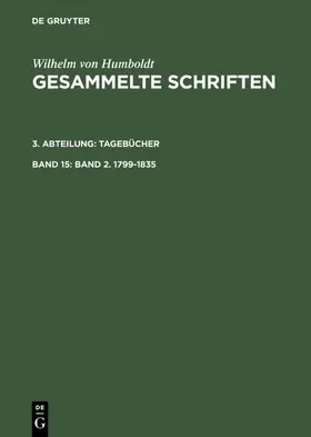 Humboldt / Leitzmann | Band 2. 1799-1835 | Buch | 978-3-11-019267-4 | www2.sack.de