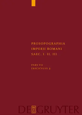 Heil / Wachtel |  Prosopographia Imperii Romani Saec I, II, III, Fasc 2, (S) | Buch |  Sack Fachmedien