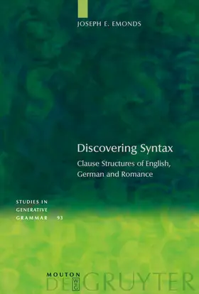 Emonds | Discovering Syntax | E-Book | sack.de