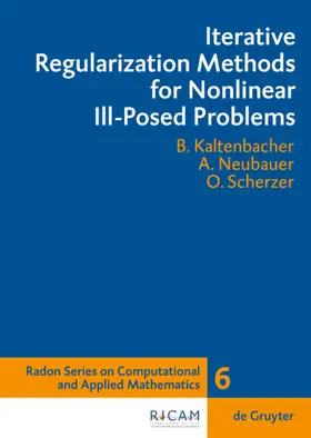 Kaltenbacher / Neubauer / Scherzer | Iterative Regularization Methods for Nonlinear Ill-Posed Problems | E-Book | sack.de