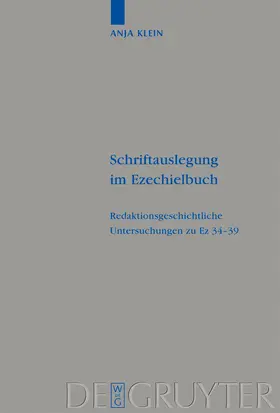 Klein |  Schriftauslegung im Ezechielbuch | Buch |  Sack Fachmedien