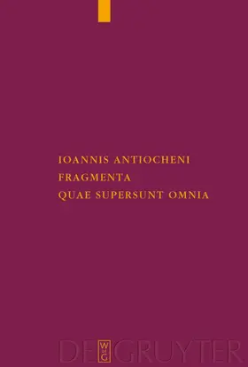 Mariev |  Ioannis Antiocheni fragmenta quae supersunt omnia | eBook | Sack Fachmedien