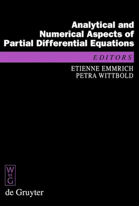 Emmrich / Wittbold | Analytical and Numerical Aspects of Partial Differential Equations | E-Book | sack.de