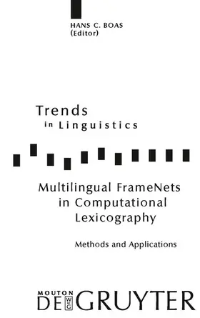 Boas |  Multilingual FrameNets in Computational Lexicography | eBook | Sack Fachmedien